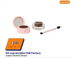 Action Kit sopracciglia FAB Factory offerta