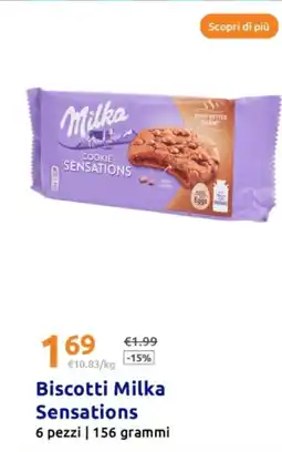 Action Biscotti Milka Sensations offerta