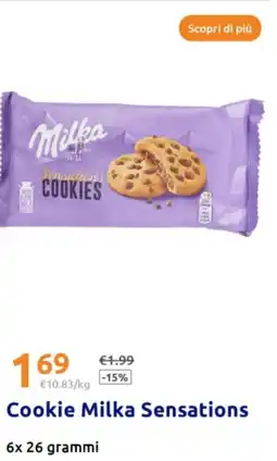 Action Cookie Milka Sensations offerta