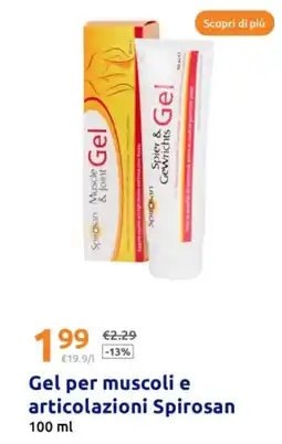 Action Gel per muscoli e articolazioni Spirosan offerta