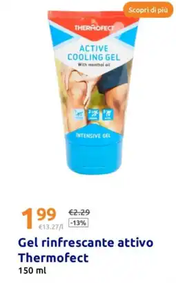 Action Gel rinfrescante attivo Thermofect offerta