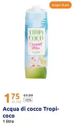 Action Acqua di cocco Tropi-coco offerta