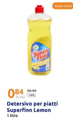 Action Detersivo per piatti Superfinn Lemon offerta