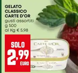 Pam Gelato classico CARTE D'OR offerta