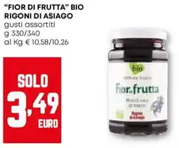 Pam "fior di frutta bio RIGONI DI ASIAGO offerta
