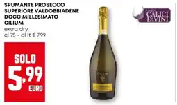 Pam Spumante prosecco superiore valdobbiadene docg millesimato CILIUM offerta