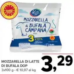 Todis Mozzarella di latte di bufala dop offerta