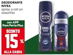 Pam Deodorante NIVEA spray o roll on assortito offerta
