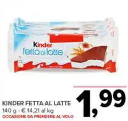 Todis Kinder fetta al latte offerta