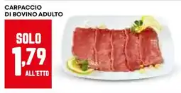 Pam Carpaccio di bovino adulto offerta