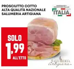Pam Prosciutto cotto alta qualità nazionale salumeria artigiana offerta