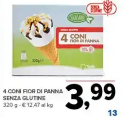 Todis Coni fior di panna senza glutine offerta