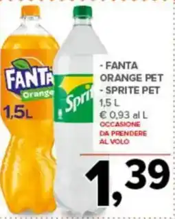 Todis Fanta orange pet - sprite pet offerta