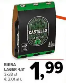 Todis Birra lager 4,8° offerta