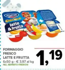 Todis Formaggio fresco latte e frutta offerta