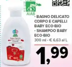 Todis - bagno delicato corpo e capelli • baby eco-bio - shampoo baby eco-bio offerta