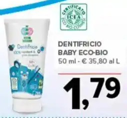 Todis Dentifricio baby eco-bio offerta