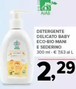 Todis Detergente delicato baby eco-bio mani e sederino offerta