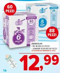 Todis Pannolini -xl 60 pezzi - junior 88 pezzi offerta