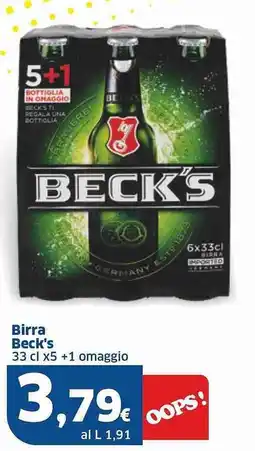 Sigma Birra Beck's offerta