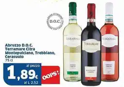 Sigma Abruzzo D.O.C. Terramare Citra Montepulciano, Trebbiano, Cerasuolo offerta