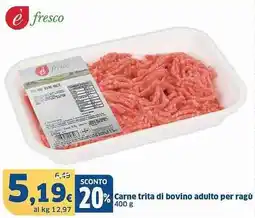 Sigma Carne trita di bovino adulto per ragù offerta