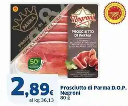 Sigma Prosciutto di Parma D.O.P. Negroni offerta