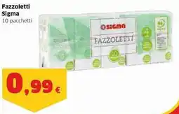 Sigma Fazzoletti Sigma offerta
