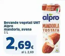 Sigma Bevande vegetali UHT Alpro mandorla, avena offerta