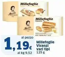Sigma Millefoglie Vicenzi vari tipi offerta