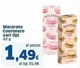 Sigma Macarons Cuorenero vari tipi offerta