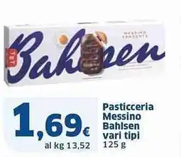 Sigma Pasticceria Messino Bahlsen vari tipi offerta