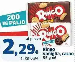 Sigma Ringo vaniglia, cacao offerta