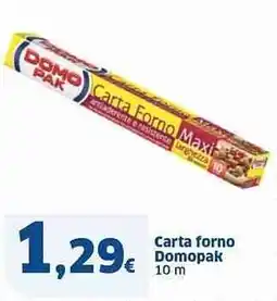 Sigma Carta forno Domopak offerta