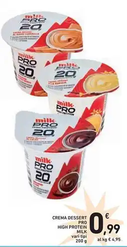 Spazio Conad Crema dessert pro high protein milk vari tipi offerta