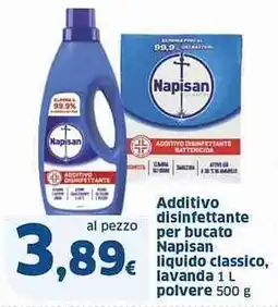 Sigma Additivo disinfettante per bucato Napisan liquido classico offerta