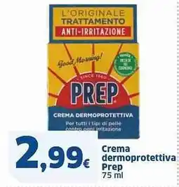 Sigma Crema dermoprotettiva Prep offerta