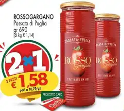 Despar ROSSOGARGANO Passata di Puglia offerta