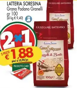 Despar LATTERIA SORESINA Grana Padano Granelli offerta