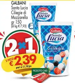 Despar GALBANI Santa Lucia Ciliegie di Mozzarella offerta