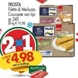 Despar FROSTA Filetto di Merluzzo Croccante vari tipi offerta