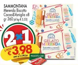 Despar SAMMONTANA Merenda Biscotto Cacao&Vaniglia offerta