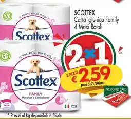 Despar SCOTTEX Carta Igienica Family 4 Maxi Rotoli offerta