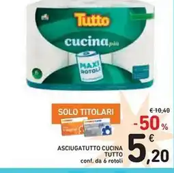 Spazio Conad Asciugatutto cucina tutto conf. da 6 rotoli offerta