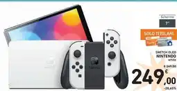 Spazio Conad Switch oled nintendo white offerta