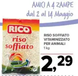 Todis Riso soffiato vitaminizzato per animali offerta