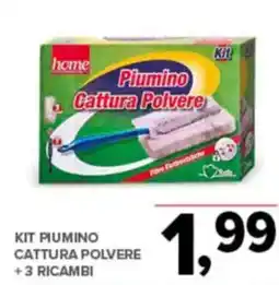 Todis Kit piumino cattura polvere +3 ricambi offerta