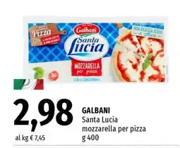 Famila GALBANI Santa Lucia Mozzarella per Pizza offerta