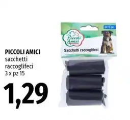 Famila PICCOLI AMICI sacchetti raccoglifeci offerta