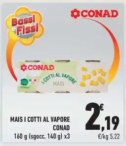 Conad MAIS I COTTI AL VAPORE CONAD offerta